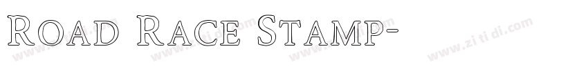 Road Race Stamp字体转换